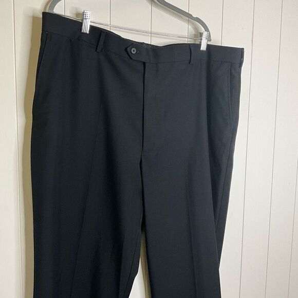 Stafford Performance Men's 42x32 Regular Fit Ankle Dress Pants Comfort Grey - Picture 6 of 14